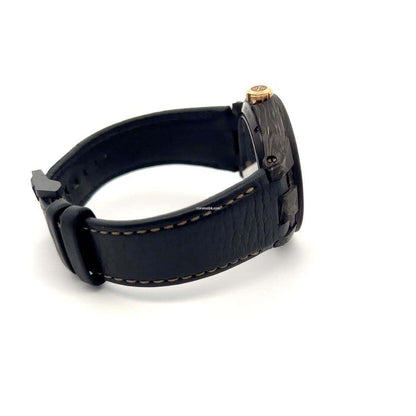 Ulysse Nardin Executive Automatic Men's Watch Carbon Case With Leather Strap Authentic Luxury Timepiece