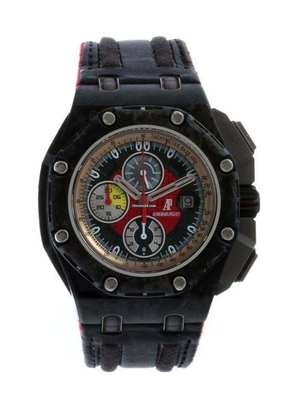 Audemars Piguet Royal Oak Offshore Grand Prix Automatic Men's Watch Carbon Case With Leather Strap Authentic Luxury Timepiece