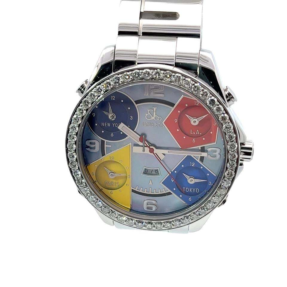 Jacob & Co. Quartz Men's Watch With Steel Case and Strap Authentic Luxury Timepiece