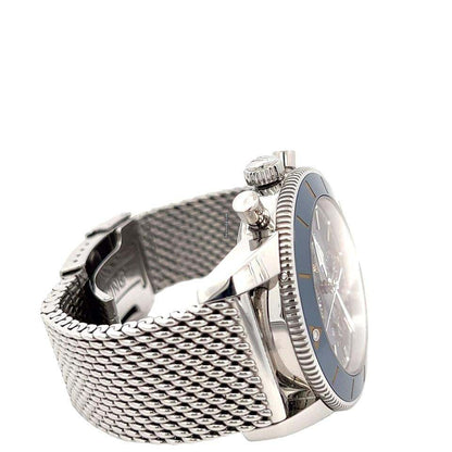 Breitling Superocean Heritage II Chronograph Automatic Men's Watch With Steel Case and Strap Authentic Luxury Timepiece