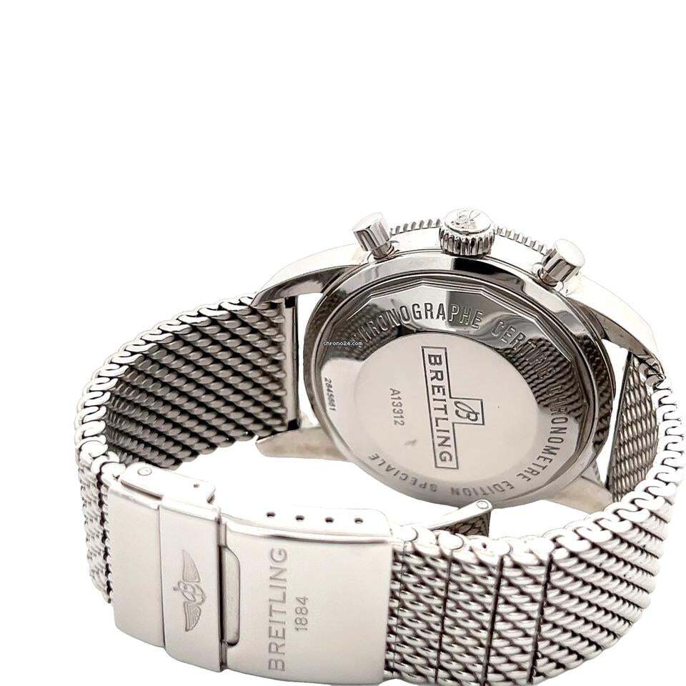 Breitling Superocean Heritage II Chronograph Automatic Men's Watch With Steel Case and Strap Authentic Luxury Timepiece