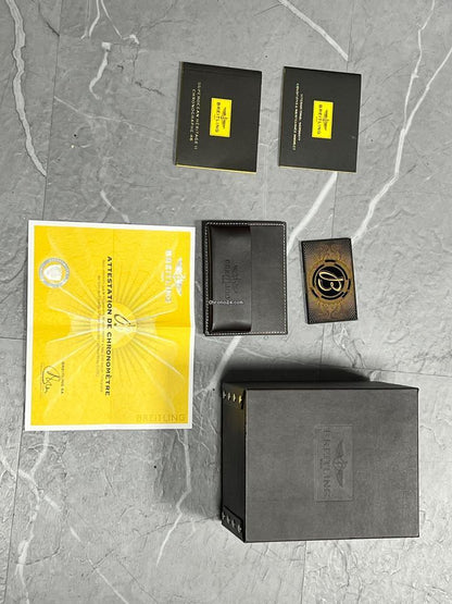 Breitling Superocean Heritage II Chronograph Automatic Men's Watch With Steel Case and Strap Authentic Luxury Timepiece