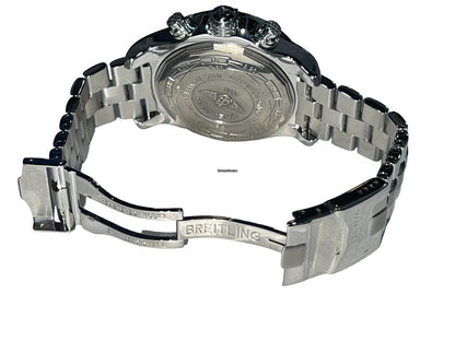 Breitling Super Avenger Automatic Men's Watch With Steel Case and Strap Authentic Luxury Timepiece