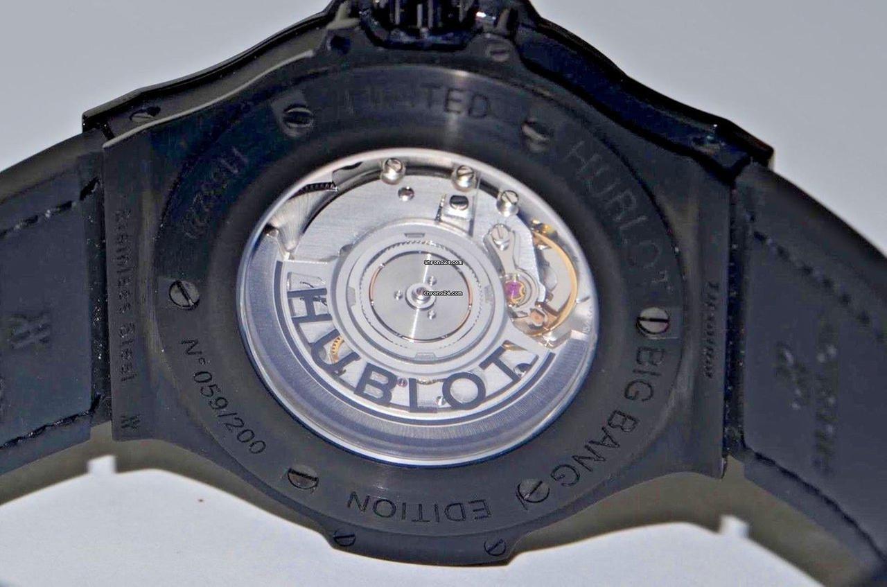 Hublot Big Bang Broderie Automatic Women's Watch Steel Case With Rubber Strap Authentic Luxury Timepiece