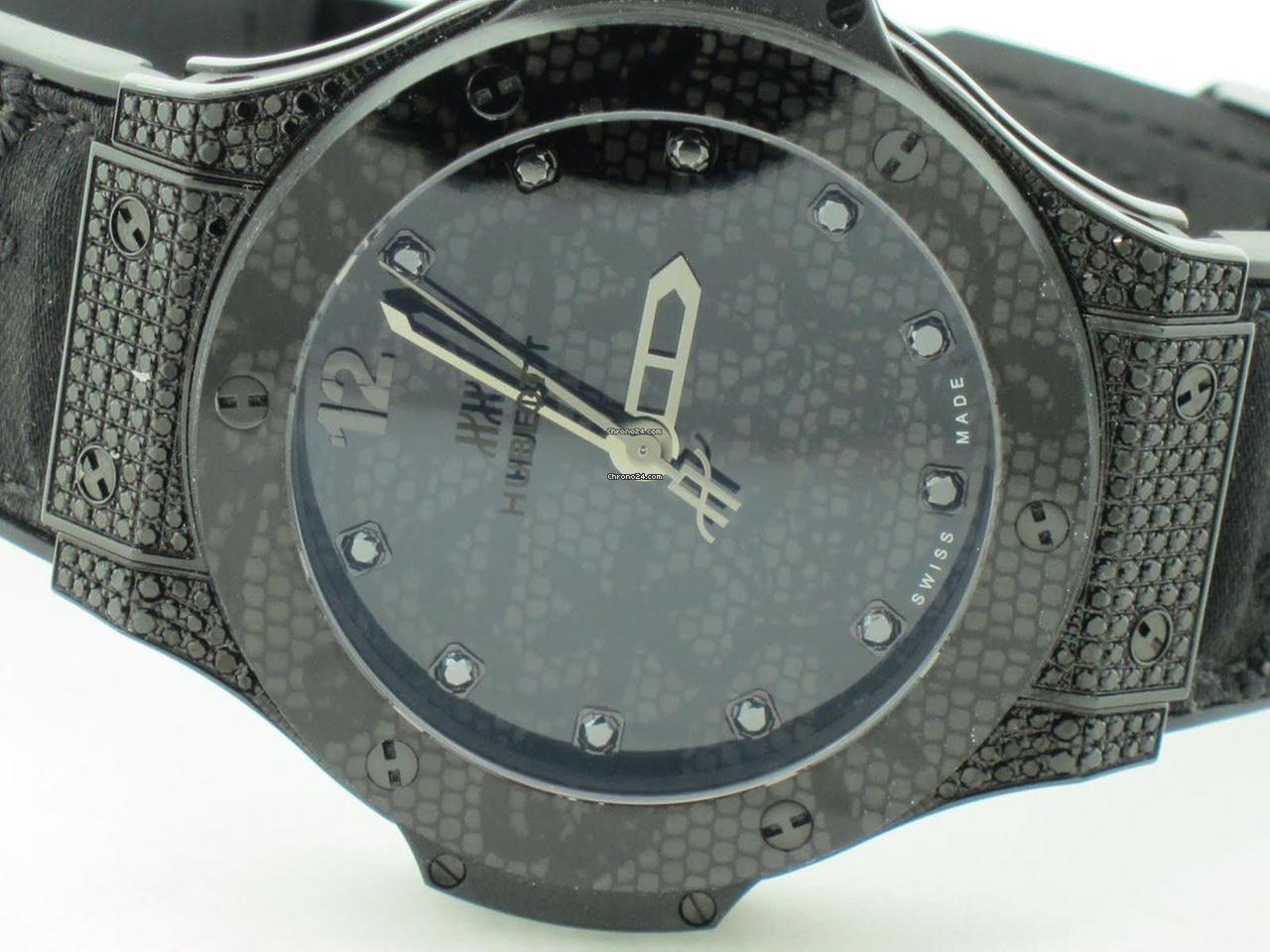 Hublot Big Bang Broderie Automatic Women's Watch Steel Case With Rubber Strap Authentic Luxury Timepiece