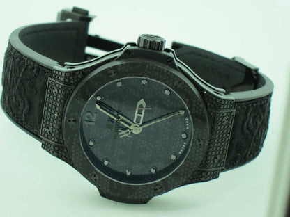 Hublot Big Bang Broderie Automatic Women's Watch Steel Case With Rubber Strap Authentic Luxury Timepiece