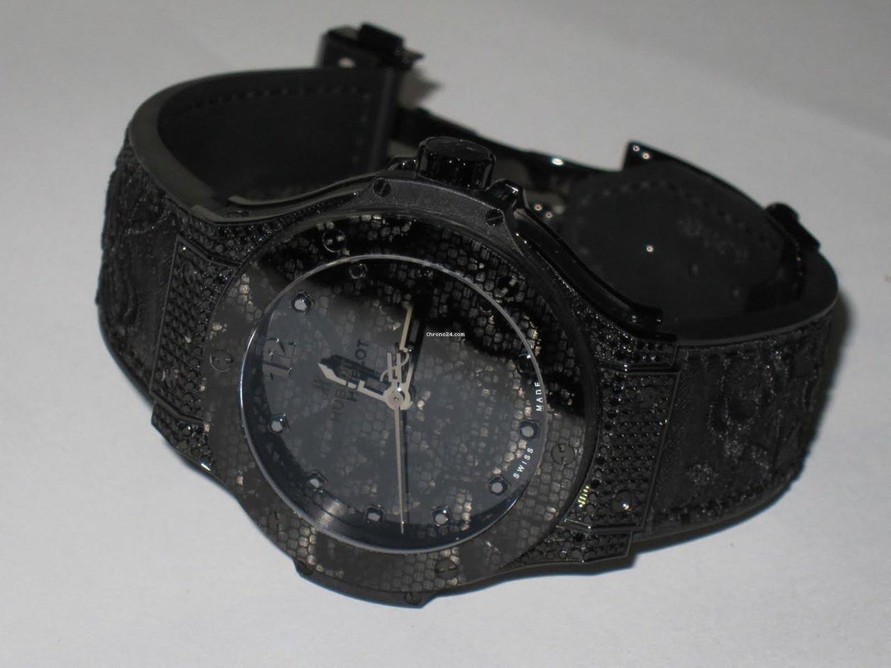 Hublot Big Bang Broderie Automatic Women's Watch Steel Case With Rubber Strap Authentic Luxury Timepiece