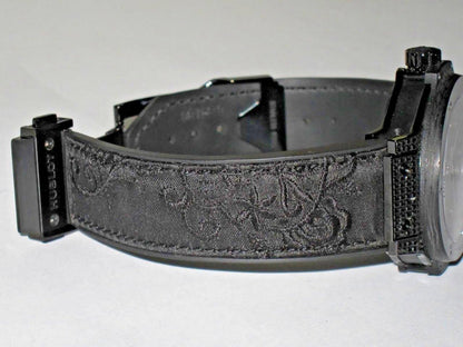 Hublot Big Bang Broderie Automatic Women's Watch Steel Case With Rubber Strap Authentic Luxury Timepiece