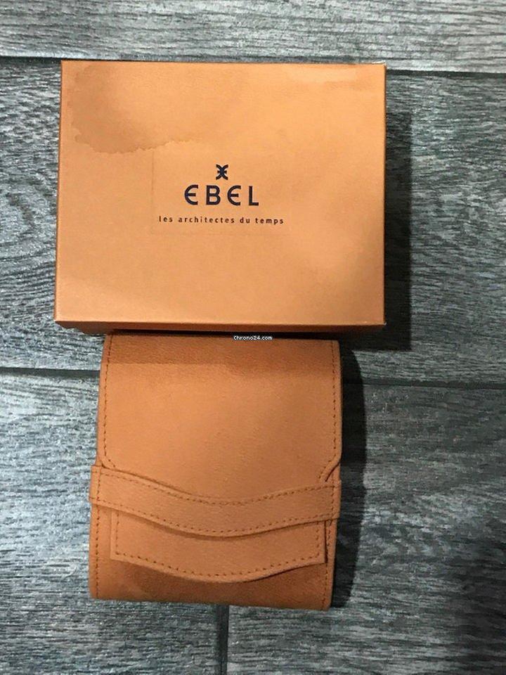 Ebel Discovery Quartz Women's Watch Gold/Steel Case With Leather Strap Authentic Luxury Timepiece