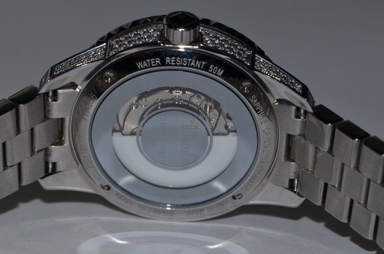 Dior Christal Quartz Men's Watch With Steel Case and Strap Authentic Luxury Timepiece