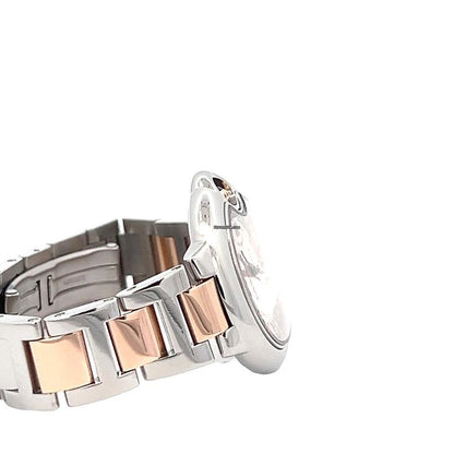Cartier Ballon Bleu 33mm Automatic Women's Watch Steel Case With Gold/Steel Strap Authentic Luxury Timepiece