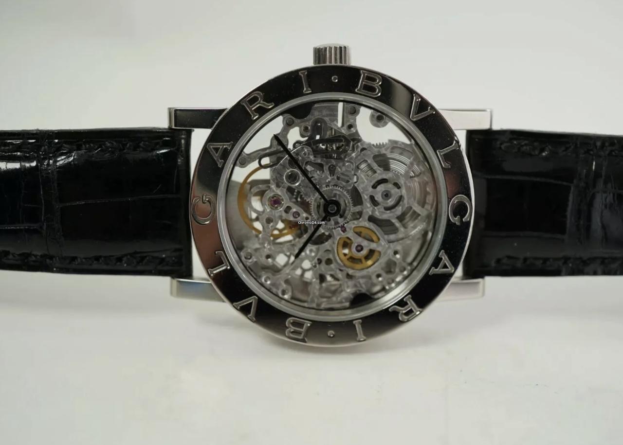 Bulgari Bulgari Automatic Women's Watch White Gold Case With Leather Strap Authentic Luxury Timepiece