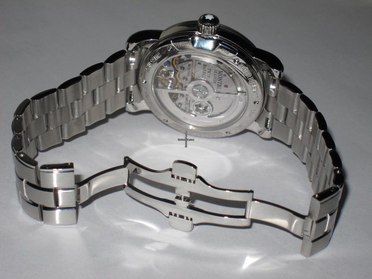 Montblanc Nicolas Rieussec Automatic Men's Watch With Steel Case and Strap Authentic Luxury Timepiece