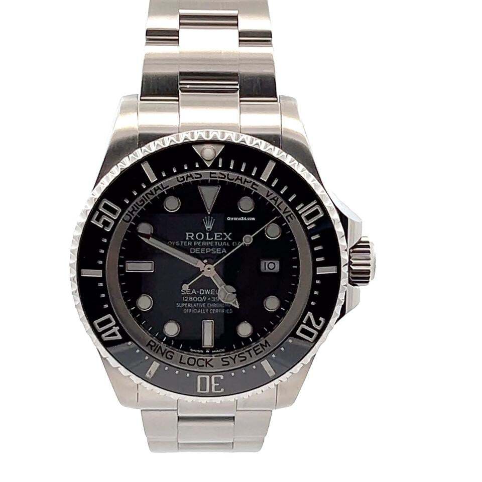 Rolex Sea-Dweller Deepsea Automatic Men's Watch With Steel Case and Strap Authentic Luxury Timepiece