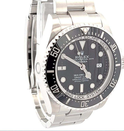 Rolex Sea-Dweller Deepsea Automatic Men's Watch With Steel Case and Strap Authentic Luxury Timepiece