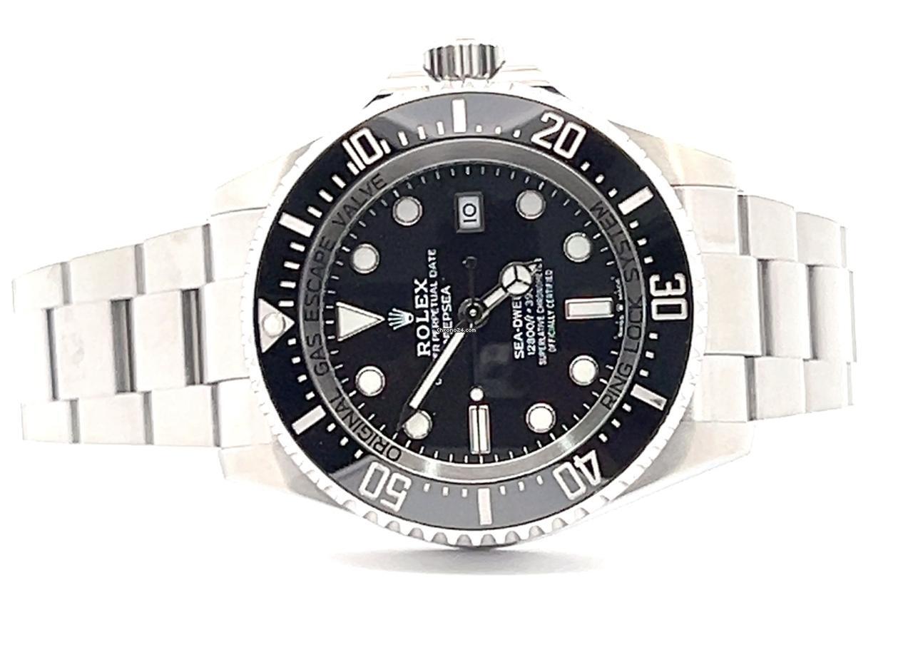 Rolex Sea-Dweller Deepsea Automatic Men's Watch With Steel Case and Strap Authentic Luxury Timepiece