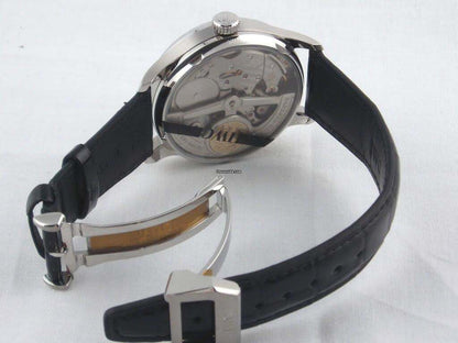 IWC Portuguese Automatic Automatic Men's Watch Steel Case With Leather Strap Authentic Luxury Timepiece