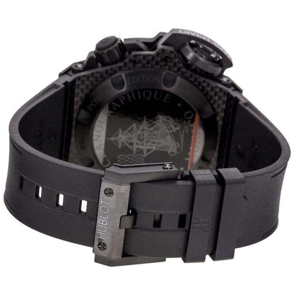 Hublot King Power Automatic Men's Watch Carbon Case With Rubber Strap Authentic Luxury Timepiece