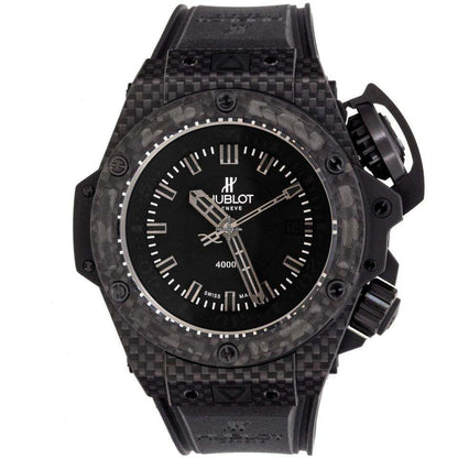 Hublot King Power Automatic Men's Watch Carbon Case With Rubber Strap Authentic Luxury Timepiece