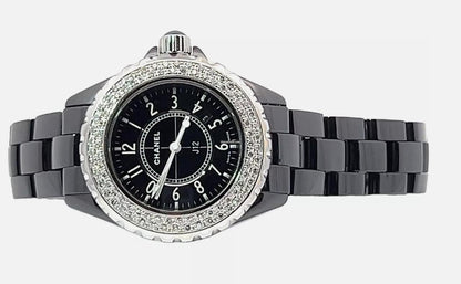 Chanel J12 Quartz Women's Watch With Ceramic Case and Strap Authentic Luxury Timepiece