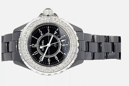 Chanel J12 Quartz Women's Watch With Ceramic Case and Strap Authentic Luxury Timepiece