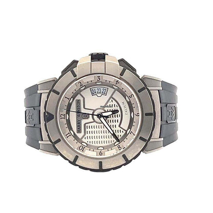 Harry Winston Ocean Automatic Men's Watch Case With Rubber Strap Authentic Luxury Timepiece