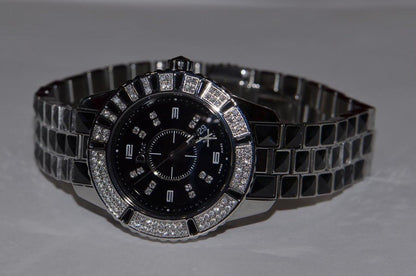 Dior Christal Quartz Women's Watch With Steel Case and Strap Authentic Luxury Timepiece