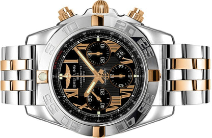 Breitling Chronomat Automatic Men's Watch Gold/Steel Case With Gold/Steel Strap Authentic Luxury Timepiece