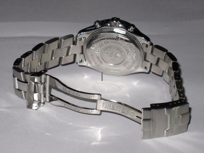 Breitling Colt Chronograph Quartz Men's Watch With Steel Case and Strap Authentic Luxury Timepiece
