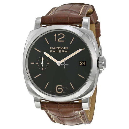 Panerai Radiomir 1940 3 Days Manual winding Men's Watch Steel Case With Leather Strap Authentic Luxury Timepiece