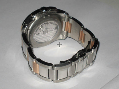 Cartier Calibre de Cartier Chronograph Automatic Men's Watch Gold/Steel Case With Gold/Steel Strap Authentic Luxury Timepiece