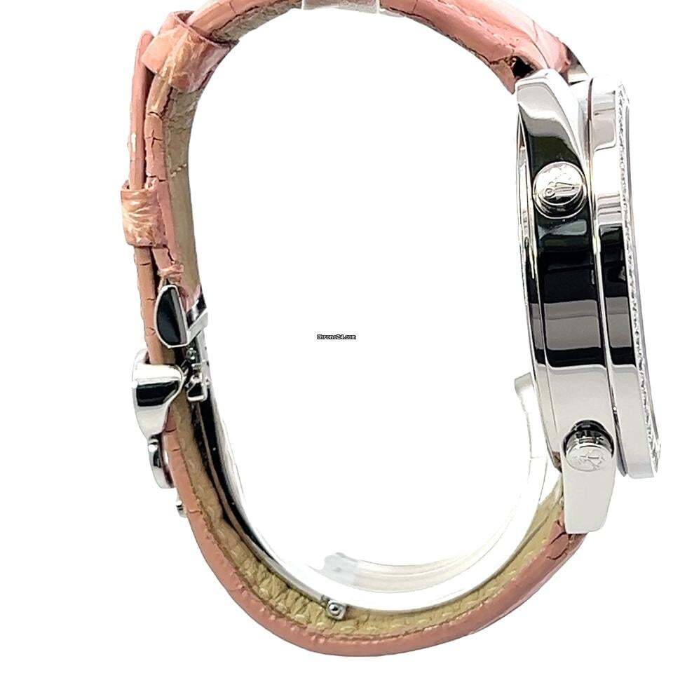 Jacob & Co. Quartz Women's Watch Steel Case With Leather Strap Authentic Luxury Timepiece