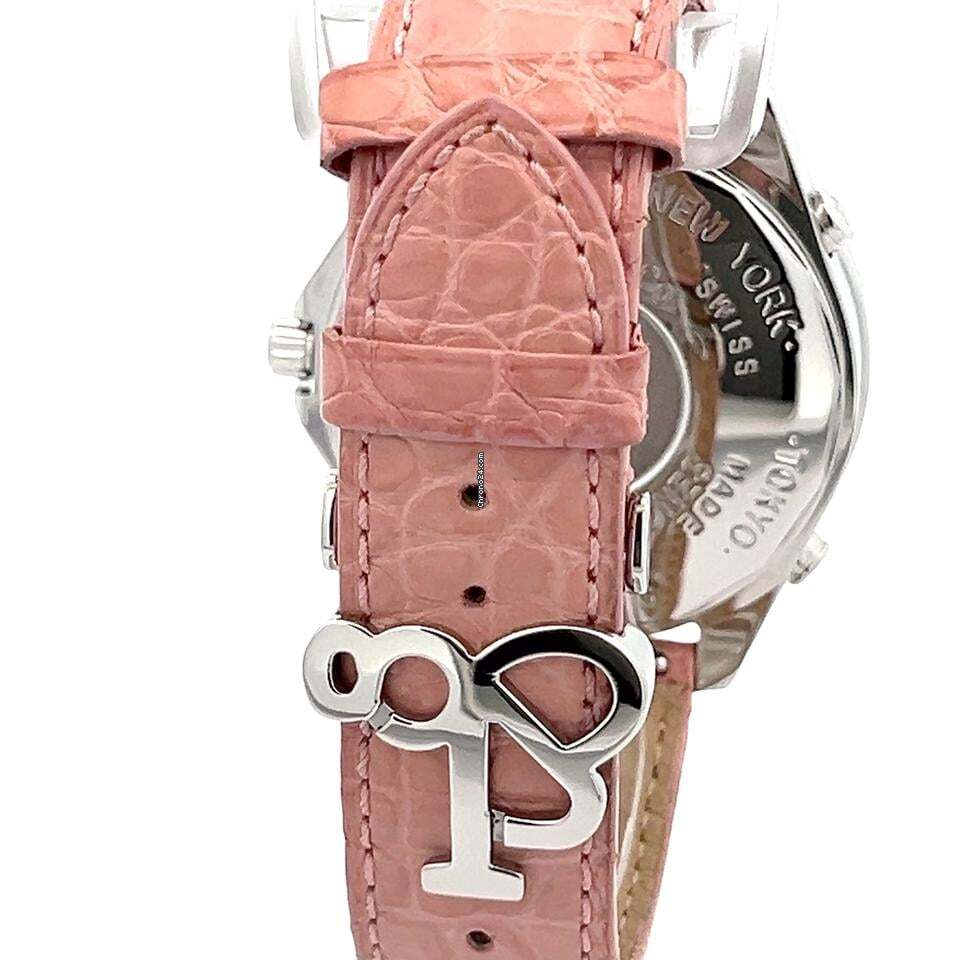 Jacob & Co. Quartz Women's Watch Steel Case With Leather Strap Authentic Luxury Timepiece