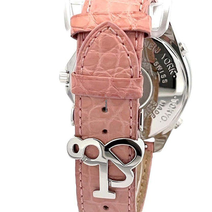 Jacob & Co. Quartz Women's Watch Steel Case With Leather Strap Authentic Luxury Timepiece