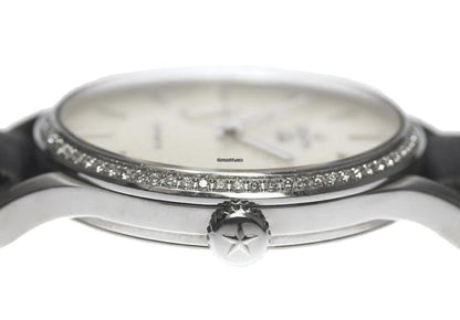 Zenith Elite Automatic Women's Watch Steel Case With Leather Strap Authentic Luxury Timepiece