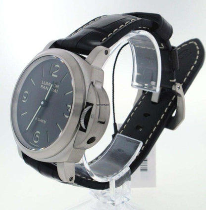 Panerai Luminor Base 8 Days Manual winding Men's Watch Titanium Case With Leather Strap Authentic Luxury Timepiece