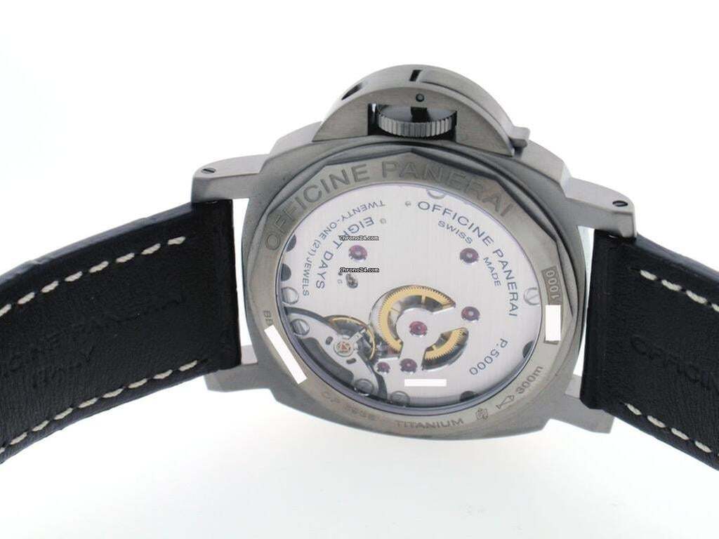 Panerai Luminor Base 8 Days Manual winding Men's Watch Titanium Case With Leather Strap Authentic Luxury Timepiece