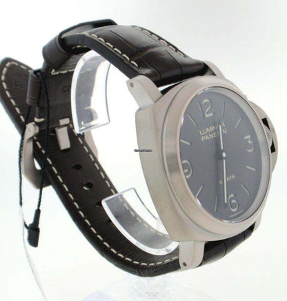 Panerai Luminor Base 8 Days Manual winding Men's Watch Titanium Case With Leather Strap Authentic Luxury Timepiece
