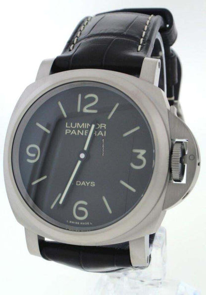 Panerai Luminor Base 8 Days Manual winding Men's Watch Titanium Case With Leather Strap Authentic Luxury Timepiece