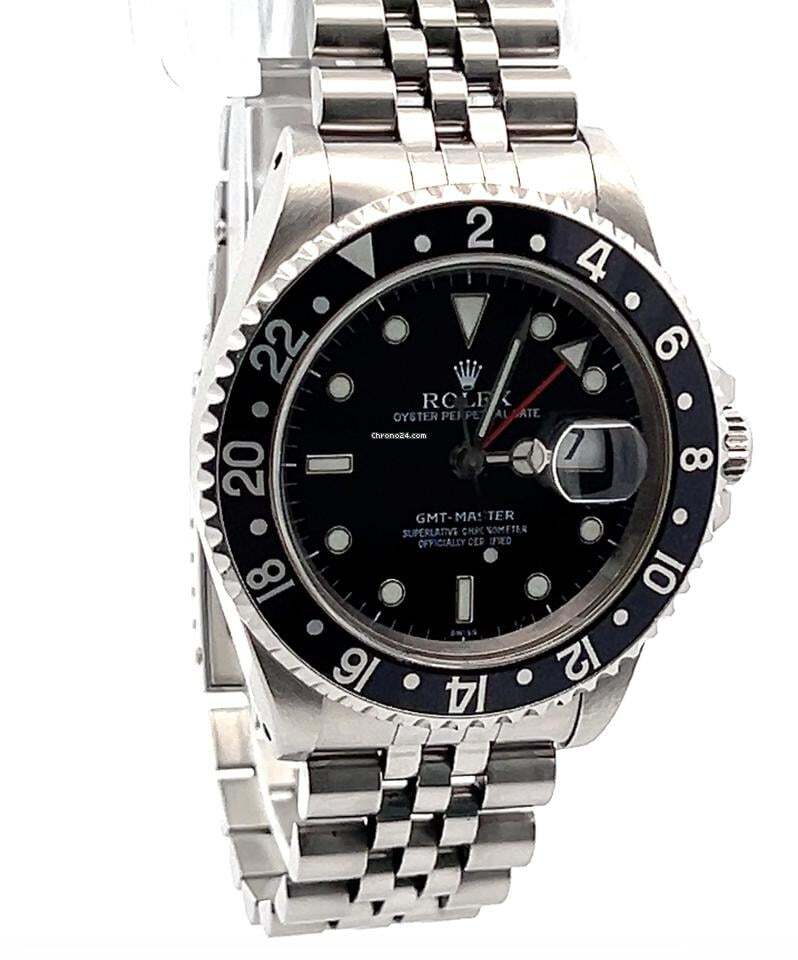 Rolex GMT-Master Automatic Men's Watch With Steel Case and Strap Authentic Luxury Timepiece
