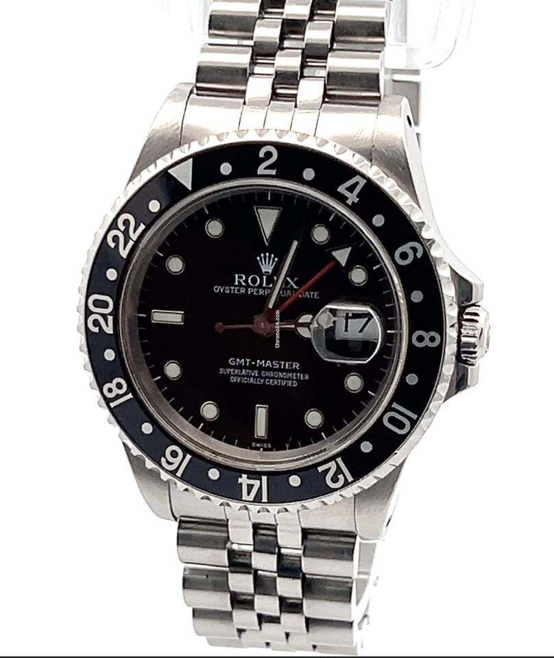 Rolex GMT-Master Automatic Men's Watch With Steel Case and Strap Authentic Luxury Timepiece