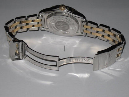 Breitling Chronomat Automatic Men's Watch Gold/Steel Case With Gold/Steel Strap Authentic Luxury Timepiece