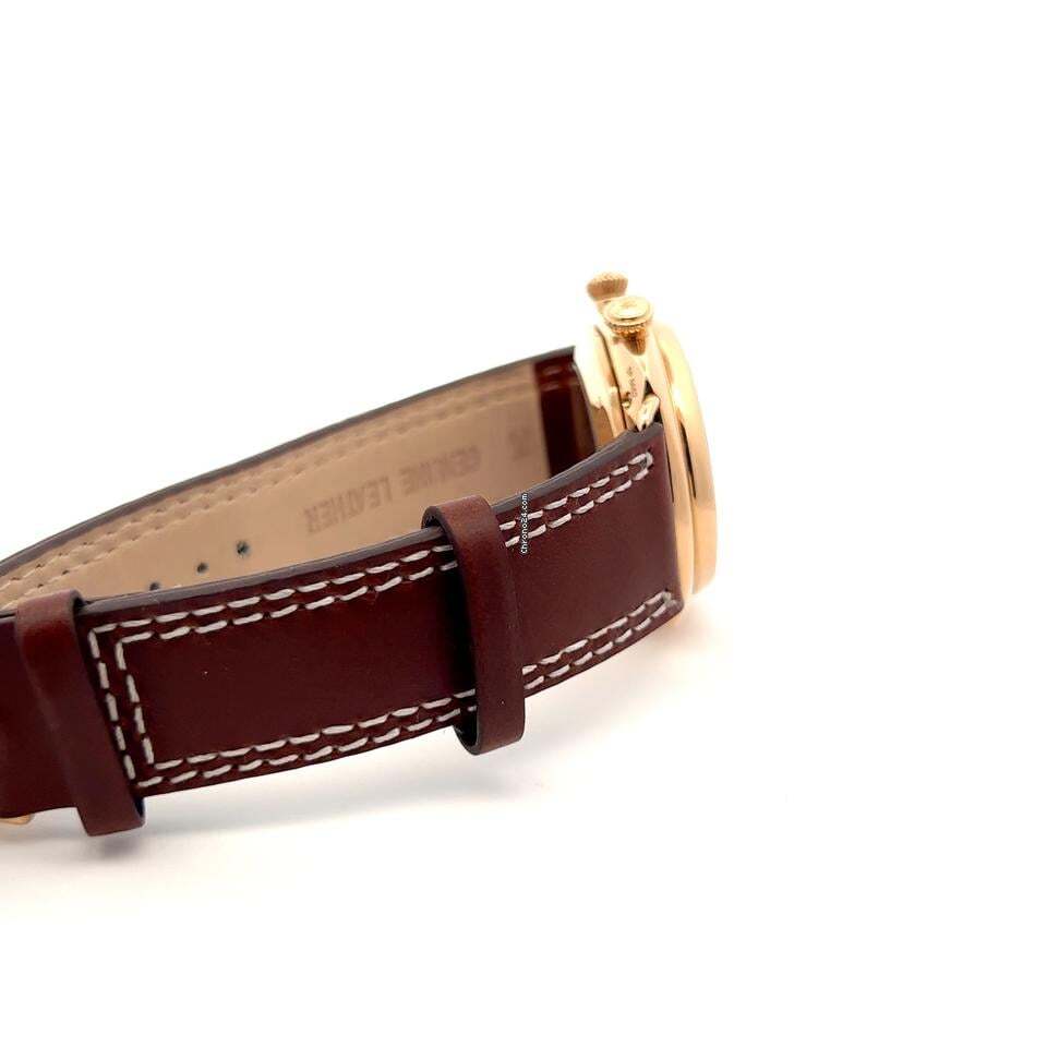 Panerai Radiomir GMT Automatic Men's Watch Rose Gold Case With Leather Strap Authentic Luxury Timepiece