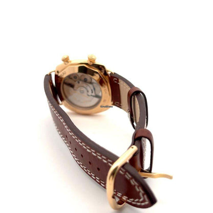 Panerai Radiomir GMT Automatic Men's Watch Rose Gold Case With Leather Strap Authentic Luxury Timepiece