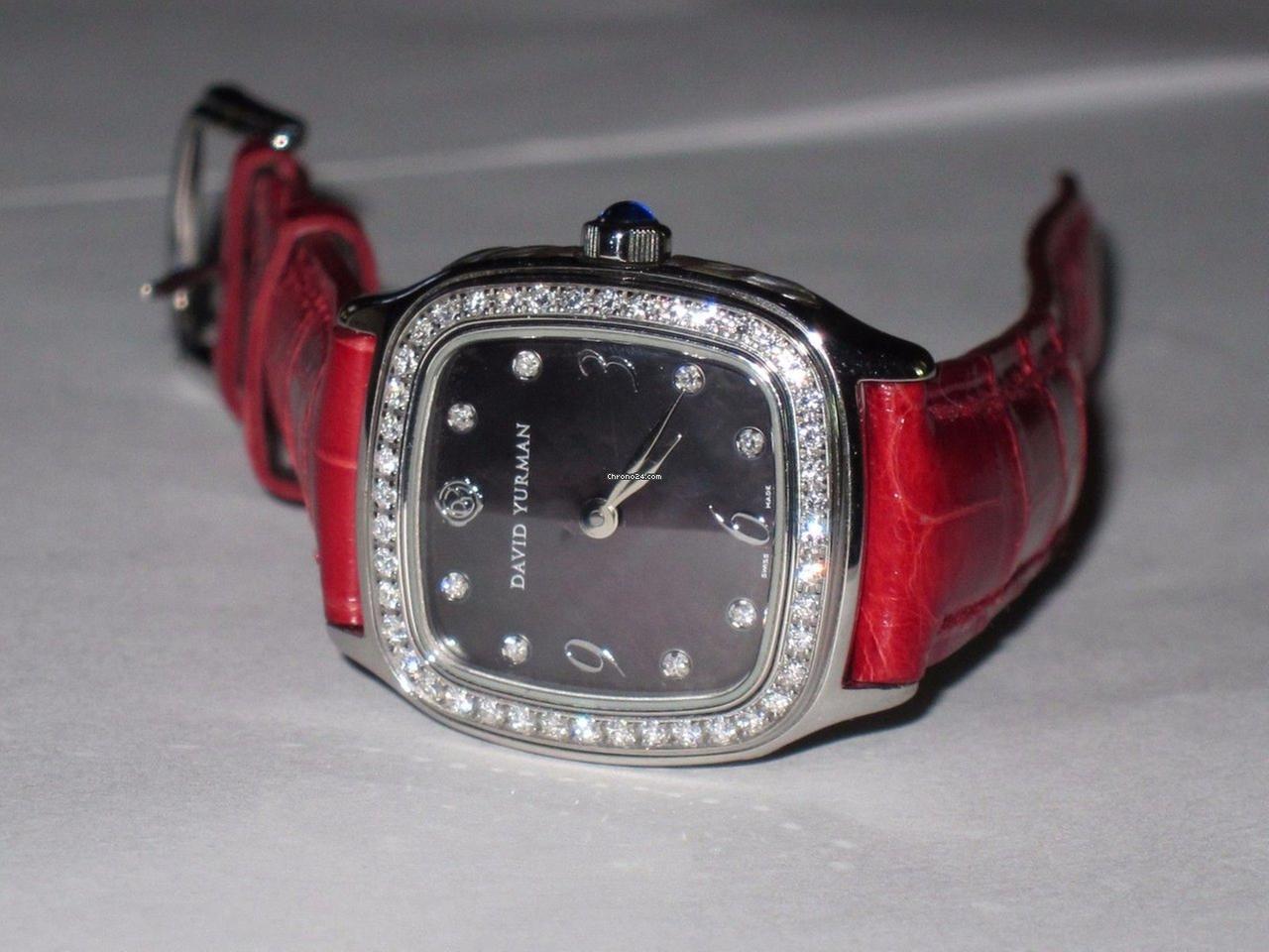 Quartz Women's Watch Steel Case With Leather Strap Authentic Luxury Timepiece