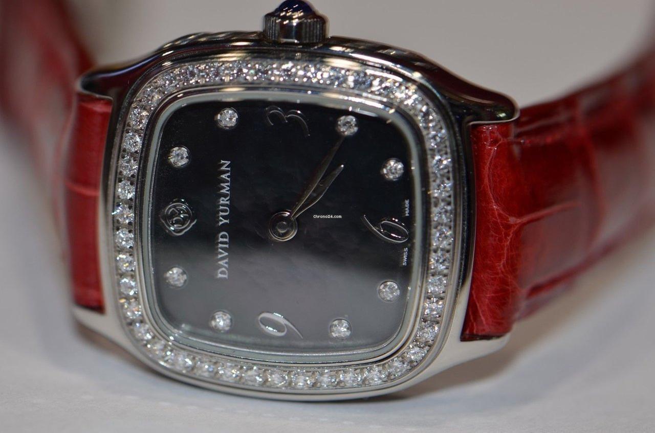 Quartz Women's Watch Steel Case With Leather Strap Authentic Luxury Timepiece