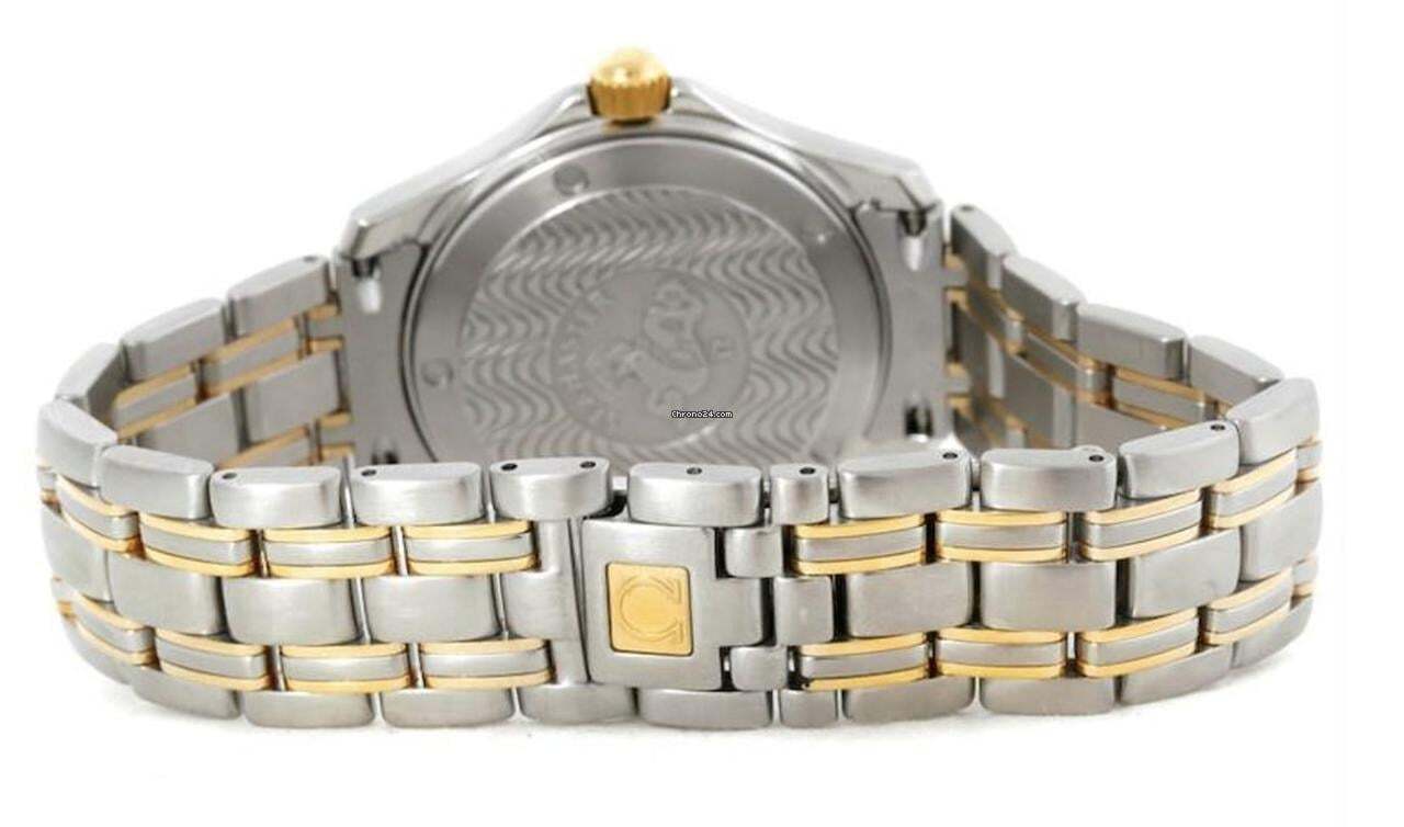 Omega Seamaster 120 M Quartz Men's Watch Steel Case With Gold/Steel Strap Authentic Luxury Timepiece