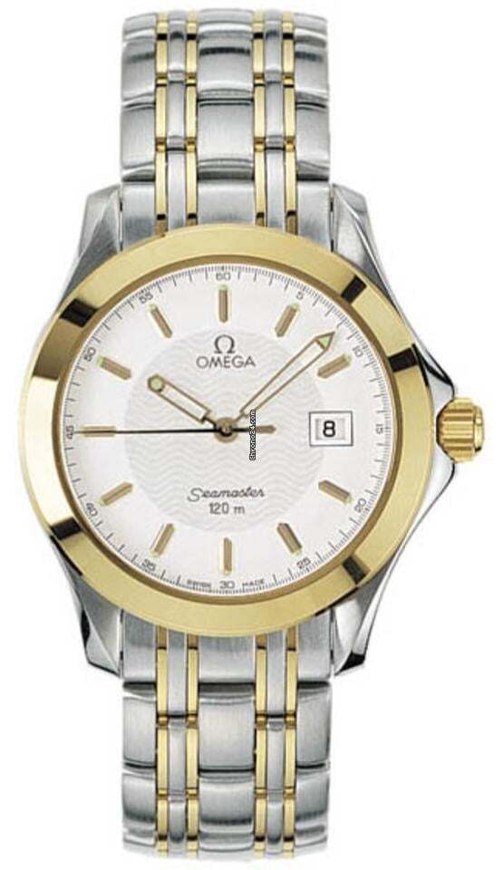Omega Seamaster 120 M Quartz Men's Watch Steel Case With Gold/Steel Strap Authentic Luxury Timepiece