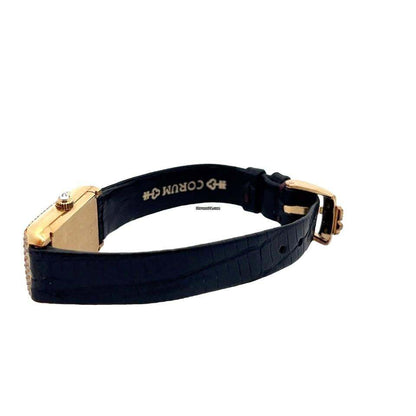 Corum Manual winding Women's Watch Yellow Gold Case With Leather Strap Authentic Luxury Timepiece