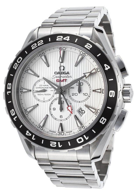 Omega Seamaster Aqua Terra Automatic Men's Watch With Steel Case and Strap Authentic Luxury Timepiece